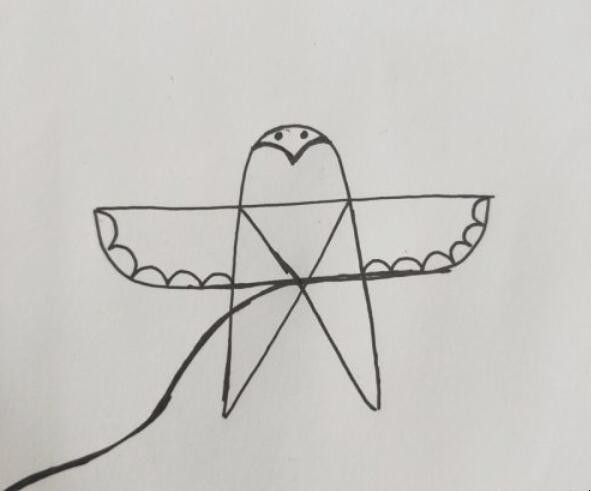 风筝简笔画怎么画