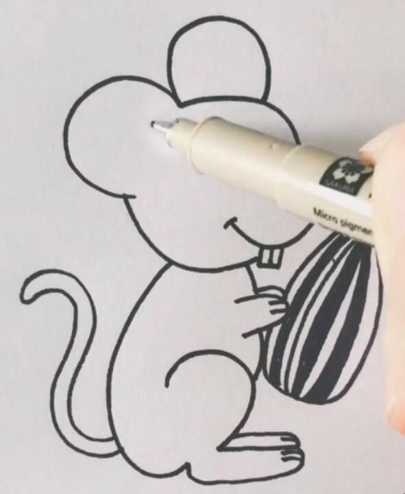 小老鼠简笔画怎么画
