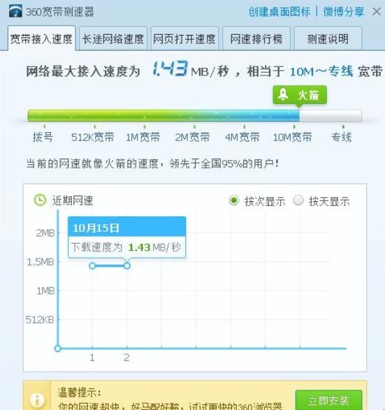 如何测试网络速度