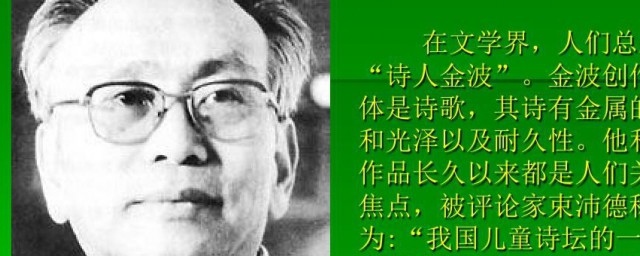 关于金波的资料 关于金波的内容