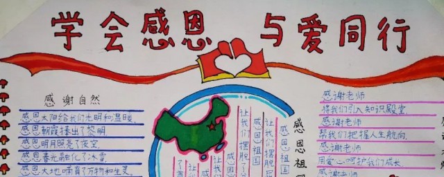 关于感恩手抄报的资料 关于感恩手抄报的资料素材