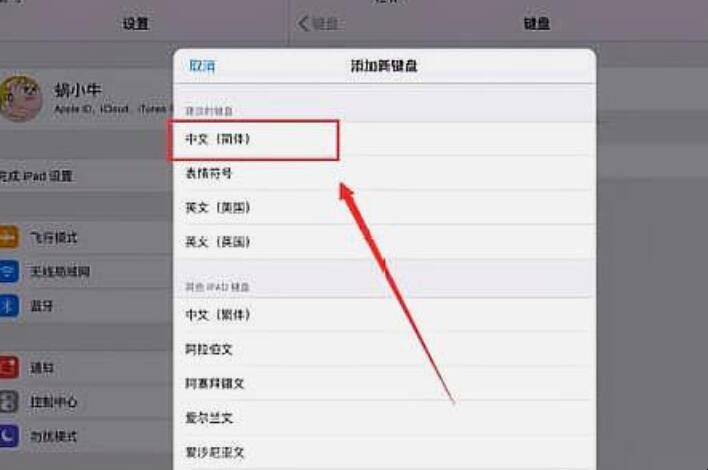 ipad手写键盘怎么设置