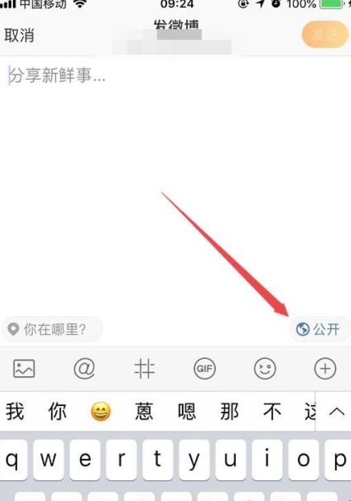 微博设置自己可见怎么取消