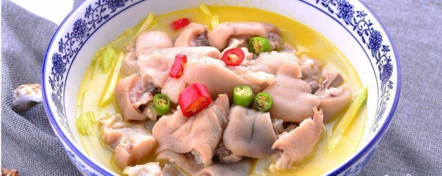 正宗富源酸汤猪脚做法 正宗富源酸汤猪脚做法介绍