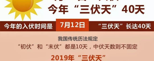 2021年三伏天日期 三伏天日期2021年