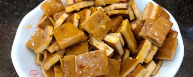 凉拌豆腐干的做法 凉拌豆腐干的烹饪技巧