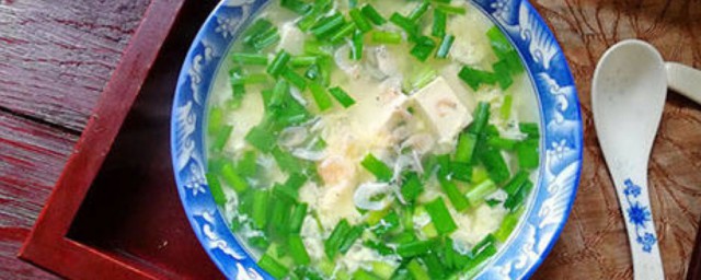 韭菜蛋花汤的做法 怎样做韭菜蛋花汤