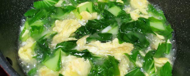 青菜鸡蛋汤的做法 青菜鸡蛋汤做法步骤