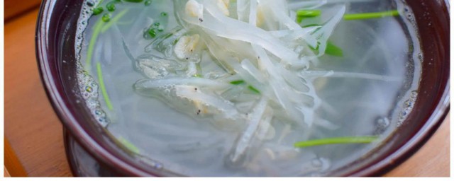 清水白萝卜丝汤的做法 清水白萝卜丝汤做法