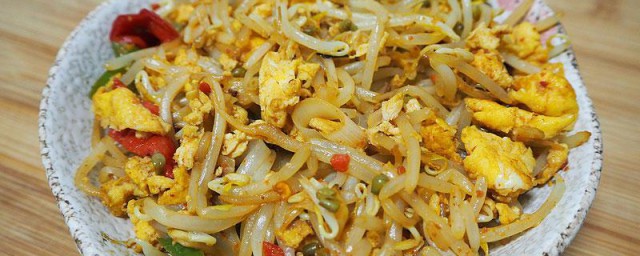 豆芽炒鸡蛋的家庭制作方法 豆芽炒鸡蛋怎么做