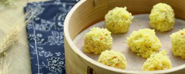 小米丸子的制作方法 小米肉丸子怎么做
