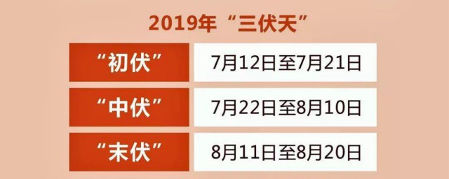 三伏天贴时间 三伏天贴是什么时候呢