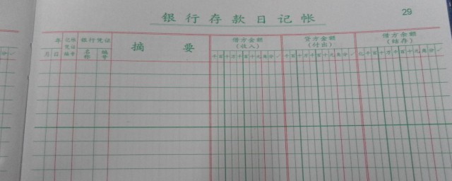 银行存款日记账的登记方法 银行存款日记账的登记方法介绍