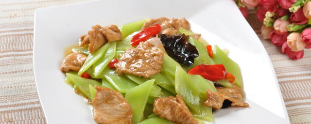 莴苣炒肉的家常做法 莴苣炒肉的家常做法简介