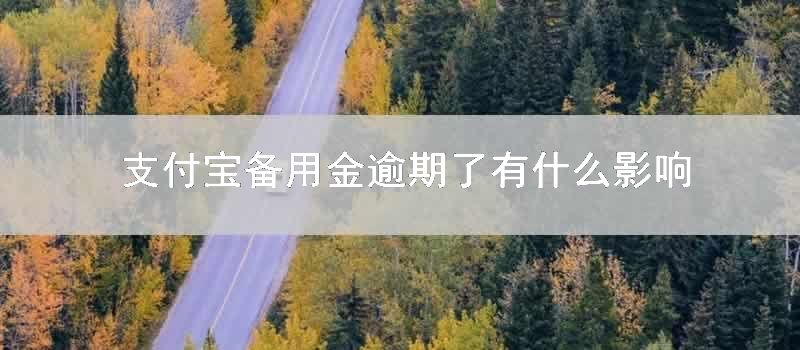 支付宝备用金逾期了有什么影响