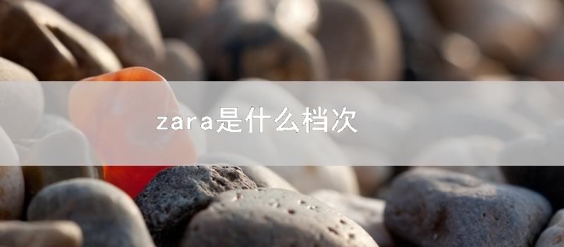 zara是什么档次