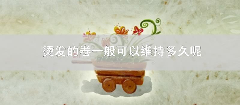 烫发的卷一般可以维持多久呢