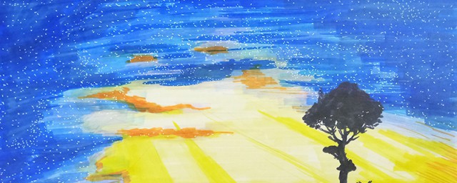 星空如何画 马克笔星空怎样画