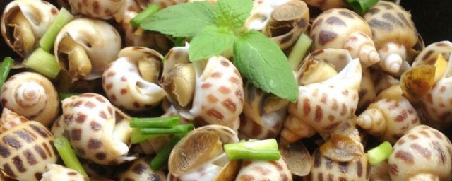 清蒸花螺 清蒸花螺蒸几分钟