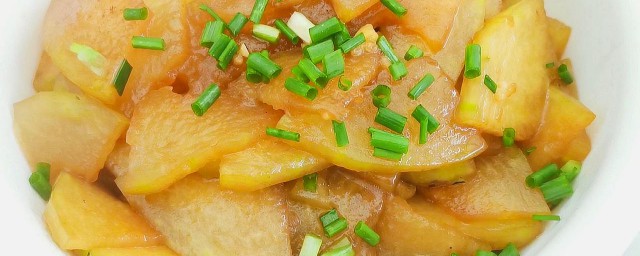 素炒冬瓜片怎么炒好吃 素炒冬瓜片的做法