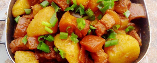 干土豆块炖肉的做法秘诀 土豆炖肉的烹饪办法