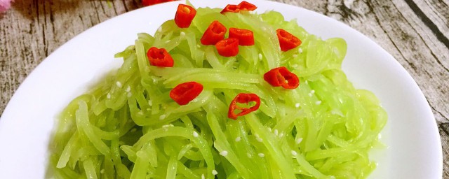 凉拌莴笋丝的家常做法 凉拌莴笋丝做法简介