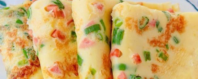 好吃的鸡蛋火腿饼的做法 火腿鸡蛋饼DIY的做法步骤