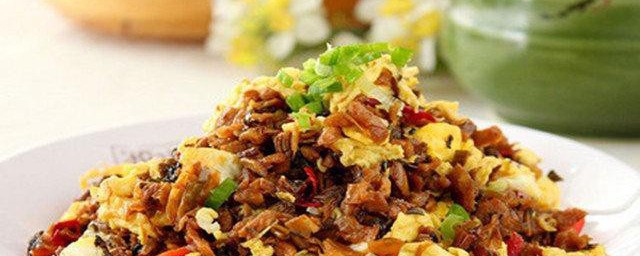 外婆菜炒鸡蛋的做法 怎么做外婆菜炒鸡蛋