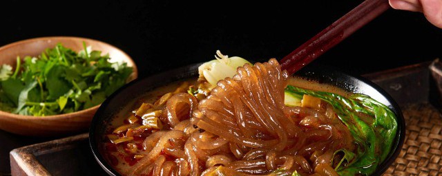 香菜味酸辣粉的制作方法 香菜味酸辣粉怎么做