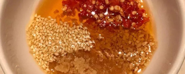 蘸料的简单调制办法 蘸料的简单做法