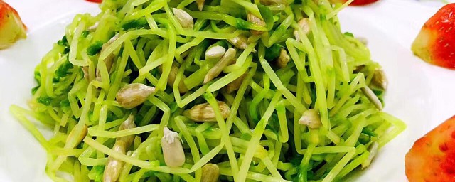 凉拌豌豆芽的家常做法 怎么做凉拌豌豆芽