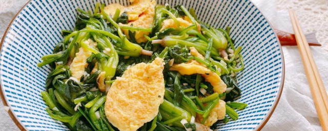 菠菜炒鸡蛋的做法 菠菜炒鸡蛋需要哪些材料