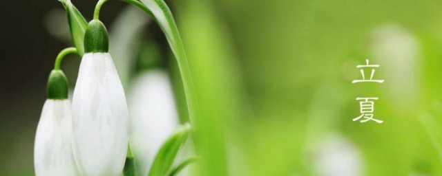 立夏寓意 立夏是什么意思