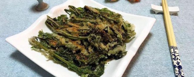 油炸香椿的做法和配方 油炸香椿的做法次序