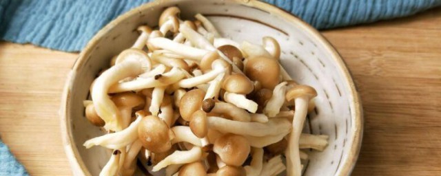 油渍蟹味菇怎么做 油渍蟹味菇的做法