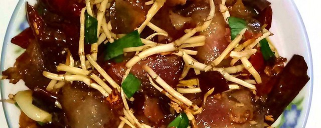 折耳根炒腊肉的做法 折耳根炒腊肉怎么做