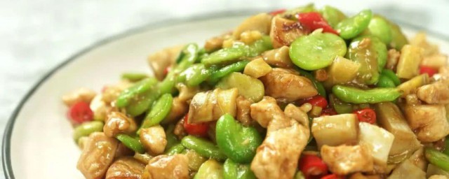 怎么做蚕豆炒鸡丁 如何做蚕豆炒鸡丁