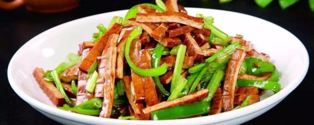 青椒炒豆腐干制作技巧 青椒炒豆腐干的做法是什么