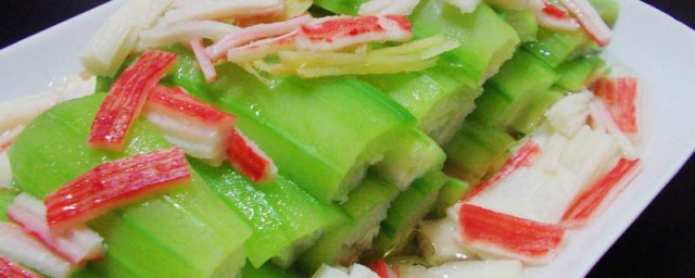 时蔬炒蟹棒做法诀窍 菠菜炒蟹棒的做法次序