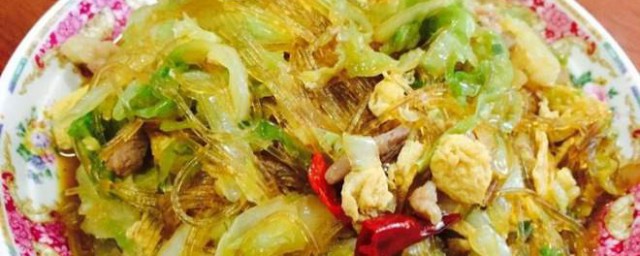 绿甘蓝炒粉丝怎样做好吃 这样做绿甘蓝炒粉丝好吃