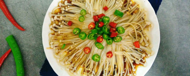 凉拌金针菇的制作技巧诀窍 凉拌金针菇需要哪些材料