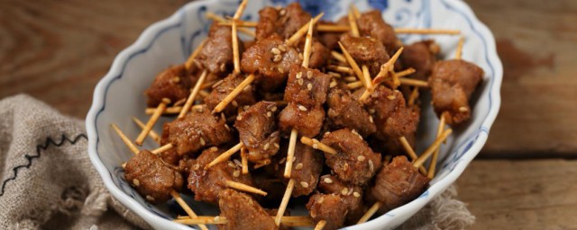 孜然牙签肉如何做 孜然牙签肉制作步骤
