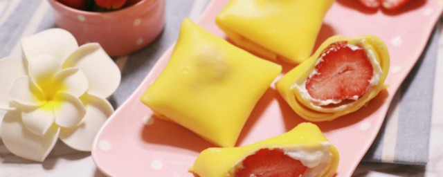 怎么制作草莓班戟 草莓班戟怎么做