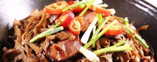 烟笋炒牛肉怎样做 烟笋炒牛肉的做法