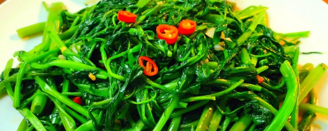 怎样制作空心菜 炒空心菜的做法简介