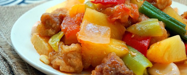 菠萝炒猪肉制作方法 菠萝炒猪肉做法介绍