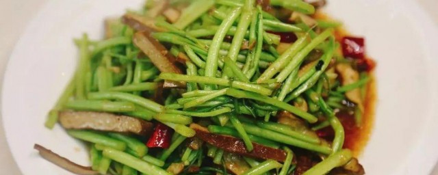 茶干炒芦蒿做法次序 怎样做茶干炒芦蒿