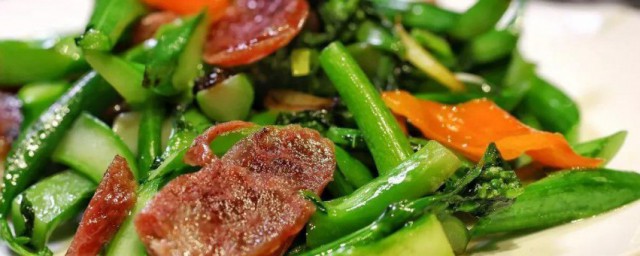 炒芥兰的做法次序 芥兰炒肉的流程