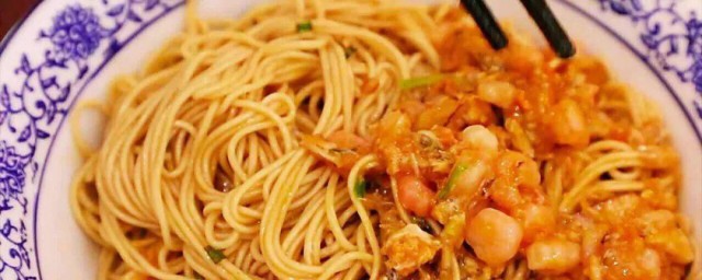 网红虾仁面的制作技巧 虾仁面的家常做法