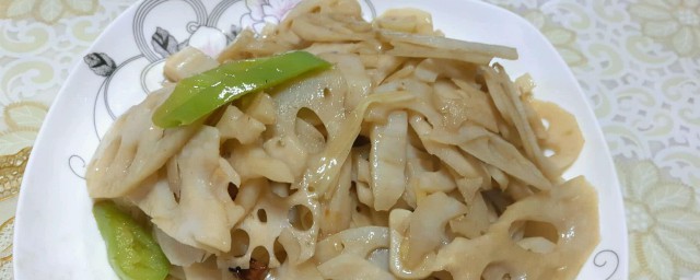 清炒脆藕做法次序 清炒脆藕做法次序简介